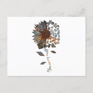 Corgi Sunflower You Are My World Apparel Corgi Dog Postcard