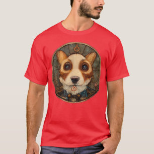 Corgi Surreal Steampunk Artwork, Dog Lover T-Shirt