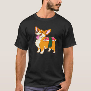 Corgi Sushi Asian Dog Food Novelty T-Shirt