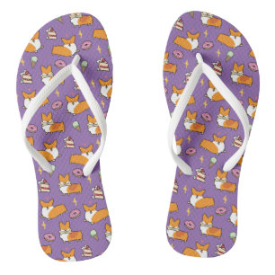 Corgi Sweet Treats Flip Flops
