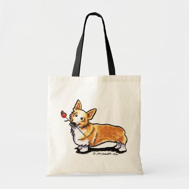 Corgi Sweetheart Tote Bag (Front)