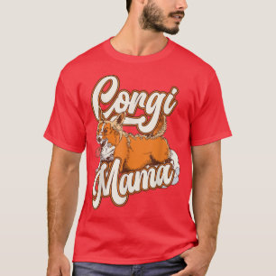 Corgi T-Shirt Women Girls Puppy Mom Dog Mama Lover
