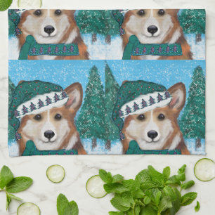 Corgi Tea Towel