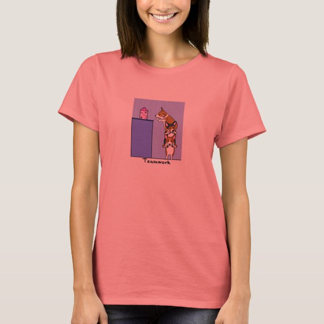 Corgi Teamwork TeeShirt T-Shirt (Front)