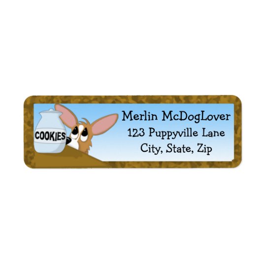 Corgi Temptations Return Address Label