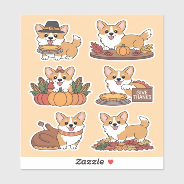 Corgi Thanksgiving  (Sheet)
