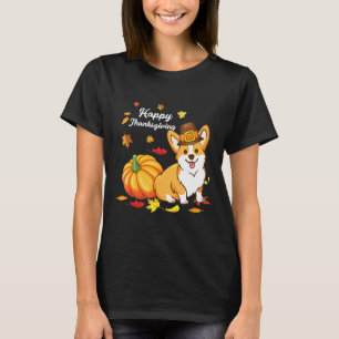 Corgi Thanksgiving For Dog 550 T-Shirt
