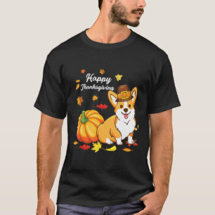 Corgi Thanksgiving For Dog  550 T-Shirt