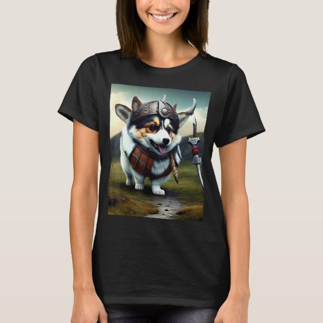 Corgi the Viking T-Shirt (Front)
