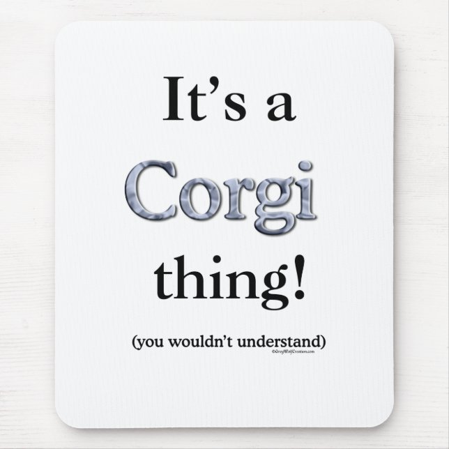 Corgi Thing Mouse Mat (Front)