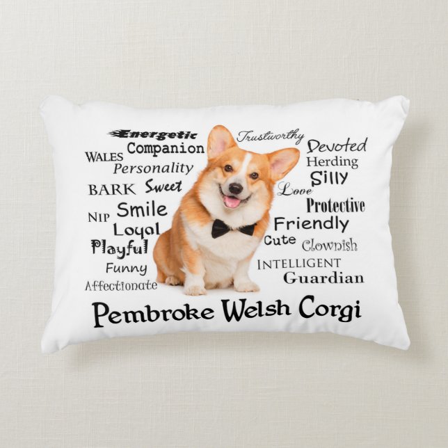 Corgi Traits Decorative Cushion (Front)