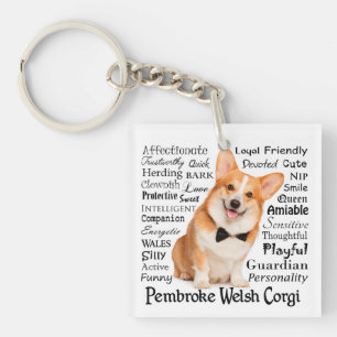 Corgi Traits Key Ring