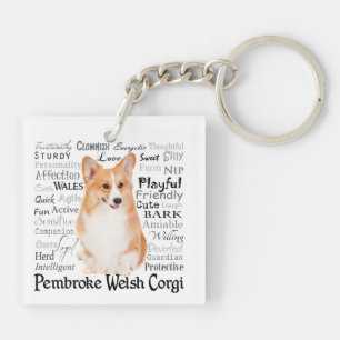 Corgi Traits Keychain