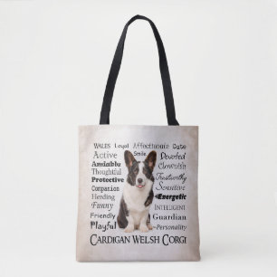 Corgi Traits Tote Bag