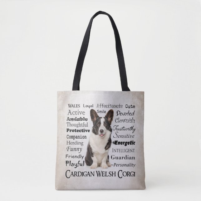 Corgi Traits Tote Bag (Front)