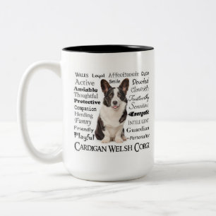 Corgi Traits Two-Tone Coffee Mug
