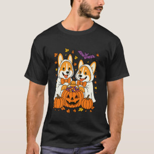 Corgi Trick Or Treat Halloween Dog Lover Puppy Pum T-Shirt