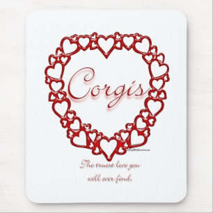 Corgi True Love Mouse Mat