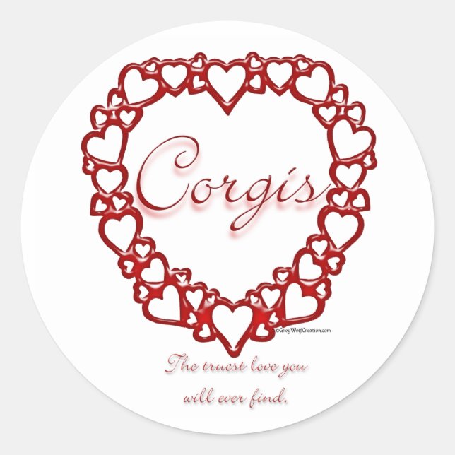 Corgi True Love - Sticker (Front)