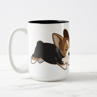 Corgi Two-Tone Coffee Mug