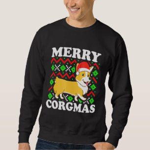 Corgi Ugly Christmas Merry Corgmas Dog Holiday Xma Sweatshirt