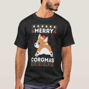 Corgi Ugly Christmas Sweater Style Merry Corgmas S
