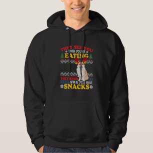 Corgi Ugly Christmas They See You're Eating Xmas Hoodie