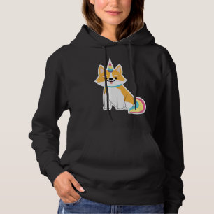 Corgi Unicorn Adorable Welsh Dog Puppy Animal Hoodie