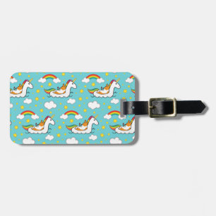 Corgi Unicorn Floatie Luggage Tag