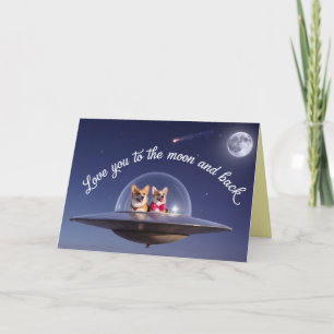 Corgi Valentine Card
