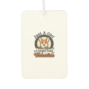 Corgi Valentine Design for Dog Lovers_1 Car Air Freshener