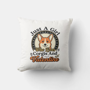 Corgi Valentine Design for Dog Lovers_1 Cushion
