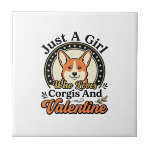 Corgi Valentine Design for Dog Lovers_1 Tile