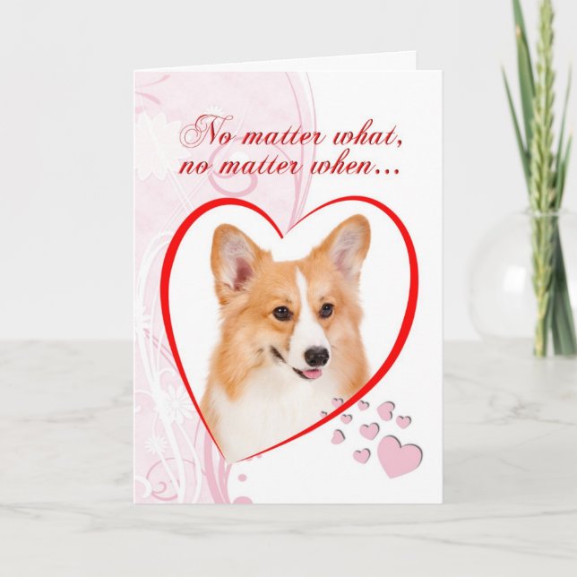 Corgi Valentine Holiday Card (Front)
