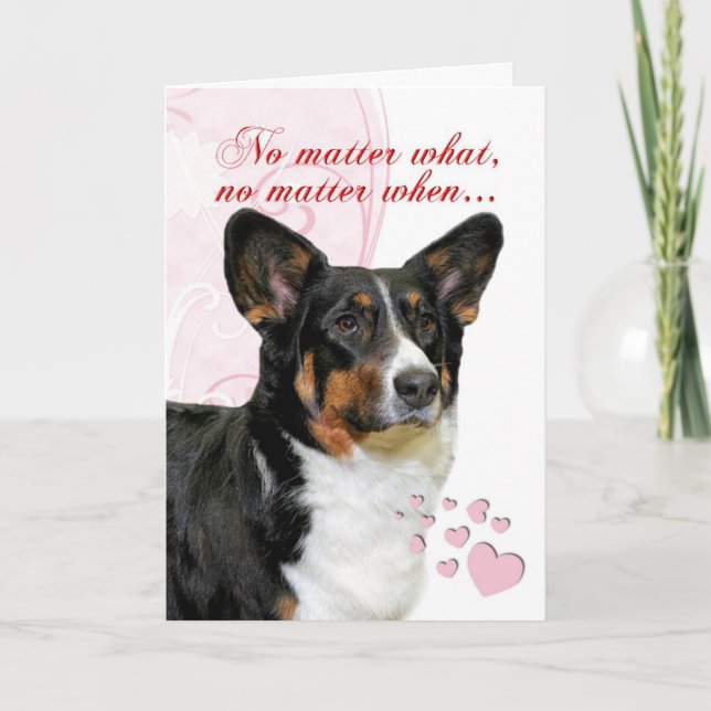 Corgi Valentine Holiday Card (Front)