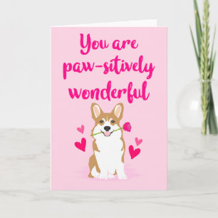 Corgi Valentine's Day Card