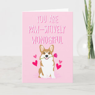 Corgi Valentine's Day Card