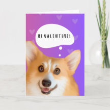 Corgi Valentine's Day Card
