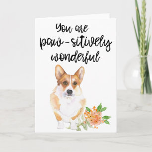 Corgi Valentine's Day Card