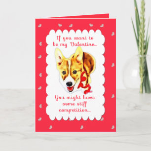 Corgi Valentine's Day Holiday Card