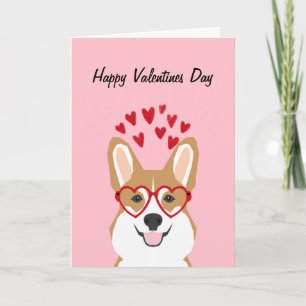 Corgi Valentines Love Card - cute dog
