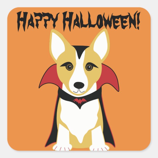 Corgi Vampire Stickers (Front)