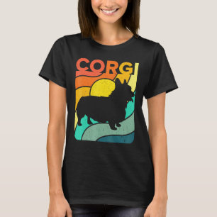 Corgi Vintage Retro Dog  Mum Dad T-Shirt