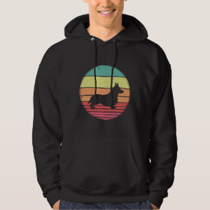 Corgi Vintage Retro Sunset Hoodie