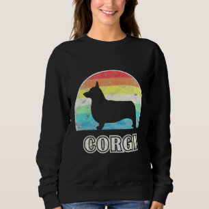 Corgi Vintage Style Dog Sweatshirt