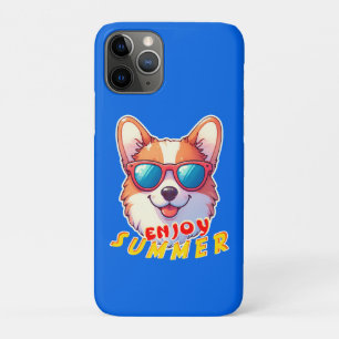 Corgi wears sunglasses Enjoy summer iPhone 11 Pro Case