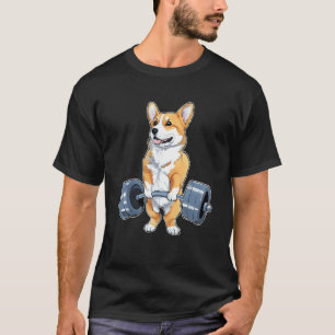 Corgi Weight Lifter Bodybuilding Weight Lifting De T-Shirt