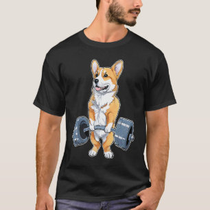 Corgi Weight Lifter Bodybuilding Weight Lifting De T-Shirt