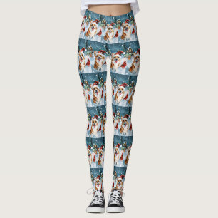 Corgi Winter Wonderland Christmas Joy Leggings