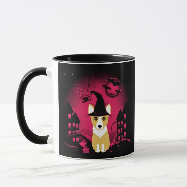 Corgi Witch Mug (Left)